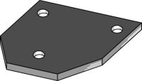 Halteplatte Länge 140 Breite 115