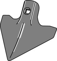 Hackschar 135mm passend für Kongskilde und Thyregod
