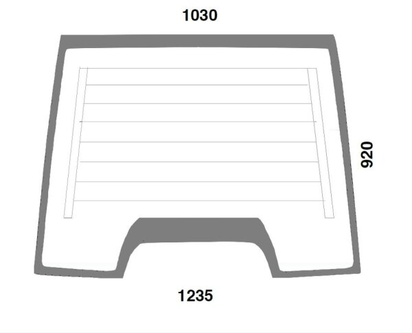 Frontscheibe 12 V beheizt