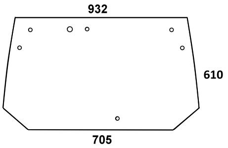 Heckscheibe gebogen