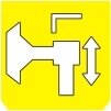 Symbol Abgeschobener Aufenthalt links (90°)