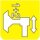 Symbol Abgeschobener Aufenthalt links (1+2) (90°)
