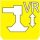 Symbol Abgeschobener Frontaufenthalt rechts (0°)