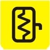 Symbol Abtauen der Rückspiegel (0°)
