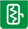 Symbol Abtauen der Rückspiegel (0°)