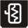 Symbol Abtauen der Rückspiegel (180°)