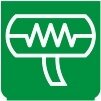 Symbol Abtauen der Rückspiegel (270°)