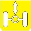 Symbol Achse: heben/senken (0°)