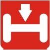 Symbol Achse: niedriger (0°)
