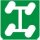 Symbol Alle Räder richtungsabhängig (0°)