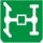 Symbol ALLRADANTRIEB (0°)