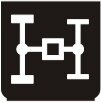 Symbol ALLRADANTRIEB (180°)