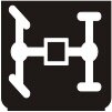 Symbol ALLRADANTRIEB (0°)