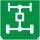 Symbol Allradantrieb (90°)