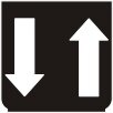 Symbol Anheben / Absenken (0°)