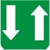 Symbol Anheben / Absenken (0°)