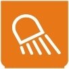 Symbol Arbeitslampen (hinten) (0°)