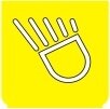 Symbol Arbeitslampen (hinten) (180°)