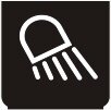 Symbol Arbeitslampen (hinten) (0°)