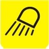 Symbol Arbeitslampen (Vorderseite) (0°)