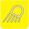 Symbol Arbeitslampen (Vorderseite) (0°)