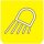Symbol Arbeitslampen (Vorderseite) (0°)