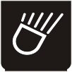 Symbol Arbeitslampen (Vorderseite) (180°)