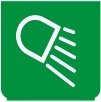 Symbol Arbeitslampen (Vorderseite) (270°)