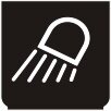 Symbol Arbeitslampen (Vorderseite) (0°)