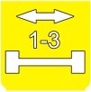 Symbol Aufhängung der Achsen 1-3 (0°)