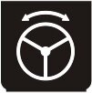 Symbol Automatische Lenkung (0°)