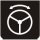 Symbol Automatische Lenkung (0°)