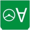 Symbol Automatische Lenkung (180°)
