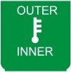Symbol Außen-/Innentemperatur (0°)