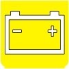 Symbol Batterie (0°)