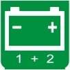 Symbol Batterien 1+2 (0°)