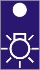 Symbol Beleuchtung (0°)
