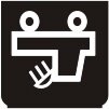 Symbol Beleuchtung des Ladebereichs (180°)