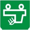 Symbol Beleuchtung des Ladebereichs (180°)