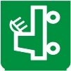 Symbol Beleuchtung des Ladebereichs (270°)