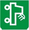 Symbol Beleuchtung des Ladebereichs (90°)