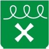 Symbol Belüftete Heizung (180°)