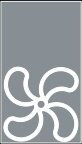 Symbol Belüftung (0°)