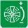 Symbol Belüftung (einstellbar) (0°)
