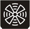 Symbol Belüftung (hoch) (0°)