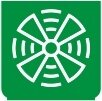 Symbol Belüftung (hoch) (0°)
