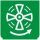 Symbol Belüftung (mittel) (0°)