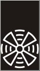Symbol Belüftung: hoch (0°)