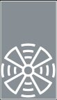 Symbol Belüftung: hoch (0°)