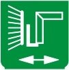 Symbol Besen (oben/unten) (90°)